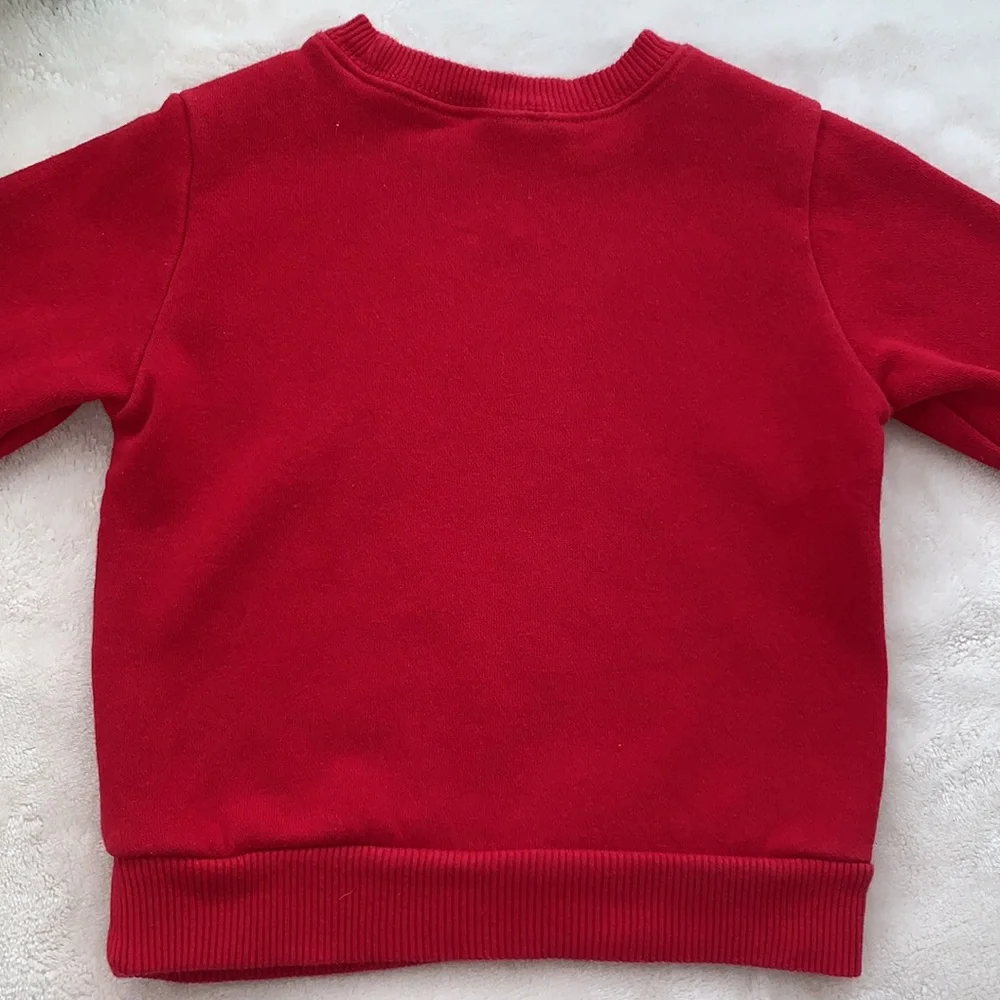 Carter’s Red Holiday Sweatshirt 6M Christmas EUC